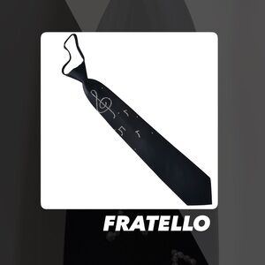 EUC Fratello Crystallized Music Notes Zip Tie